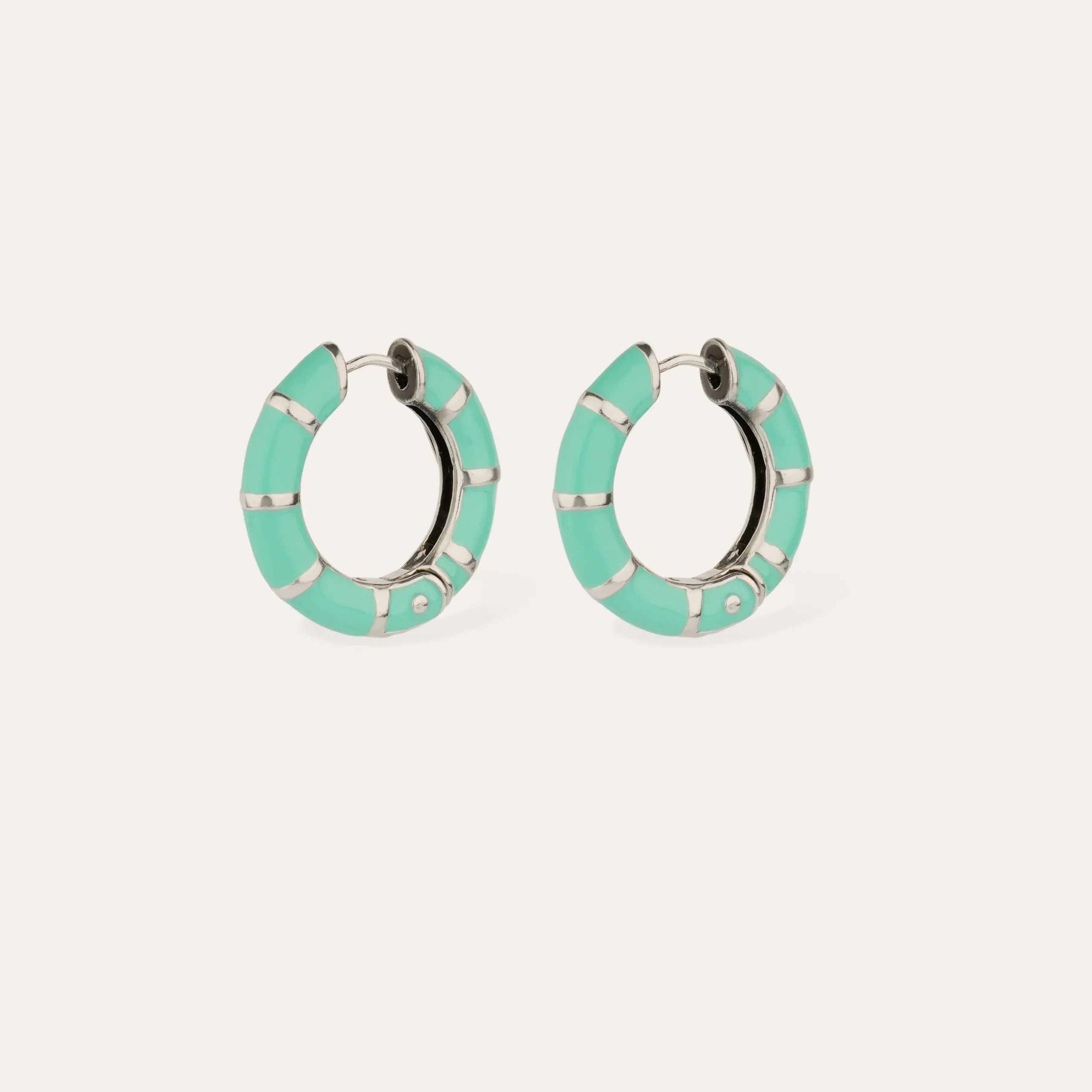 Boucles d'oreilles Bambou mini émail