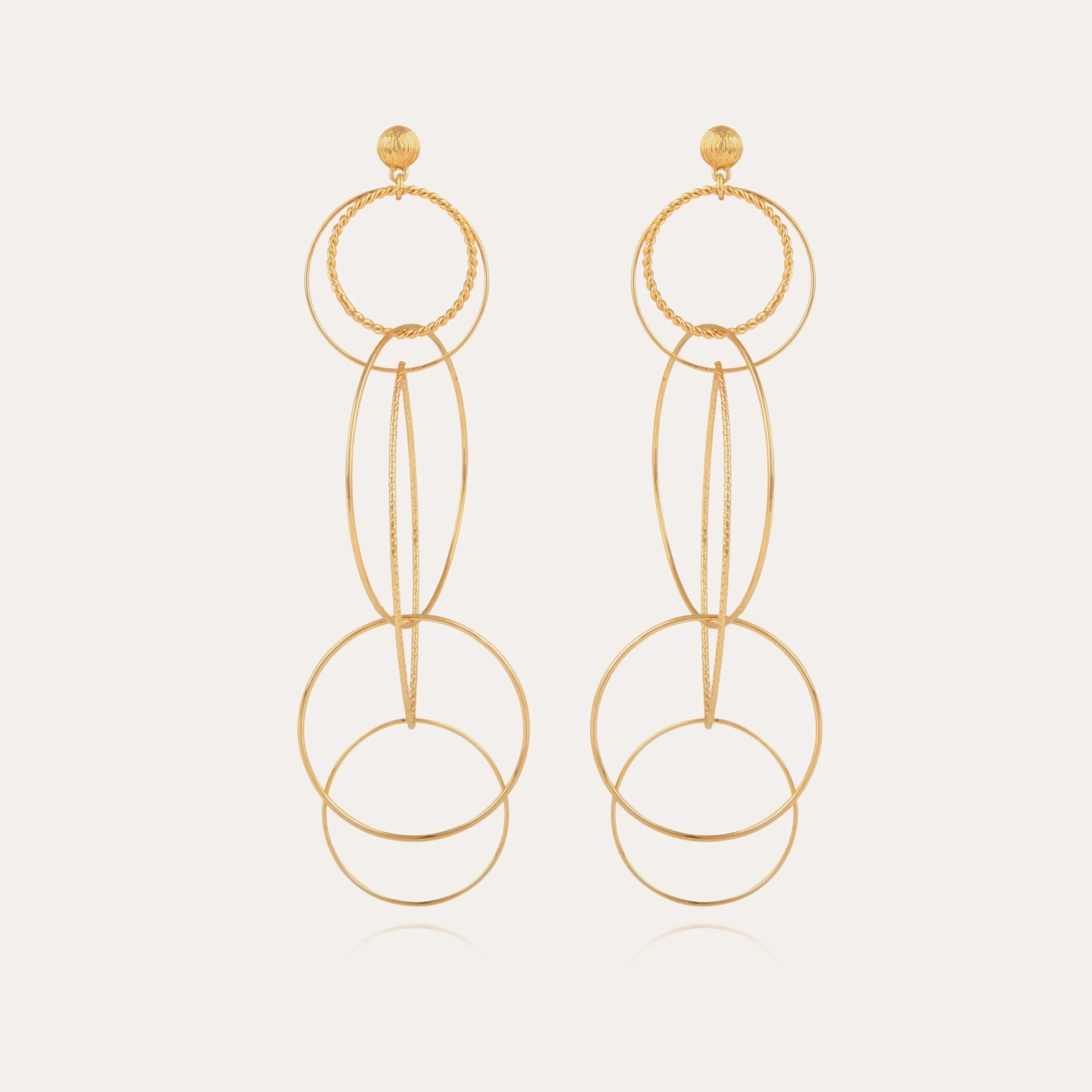 Boucles d'oreilles Torsade Multi