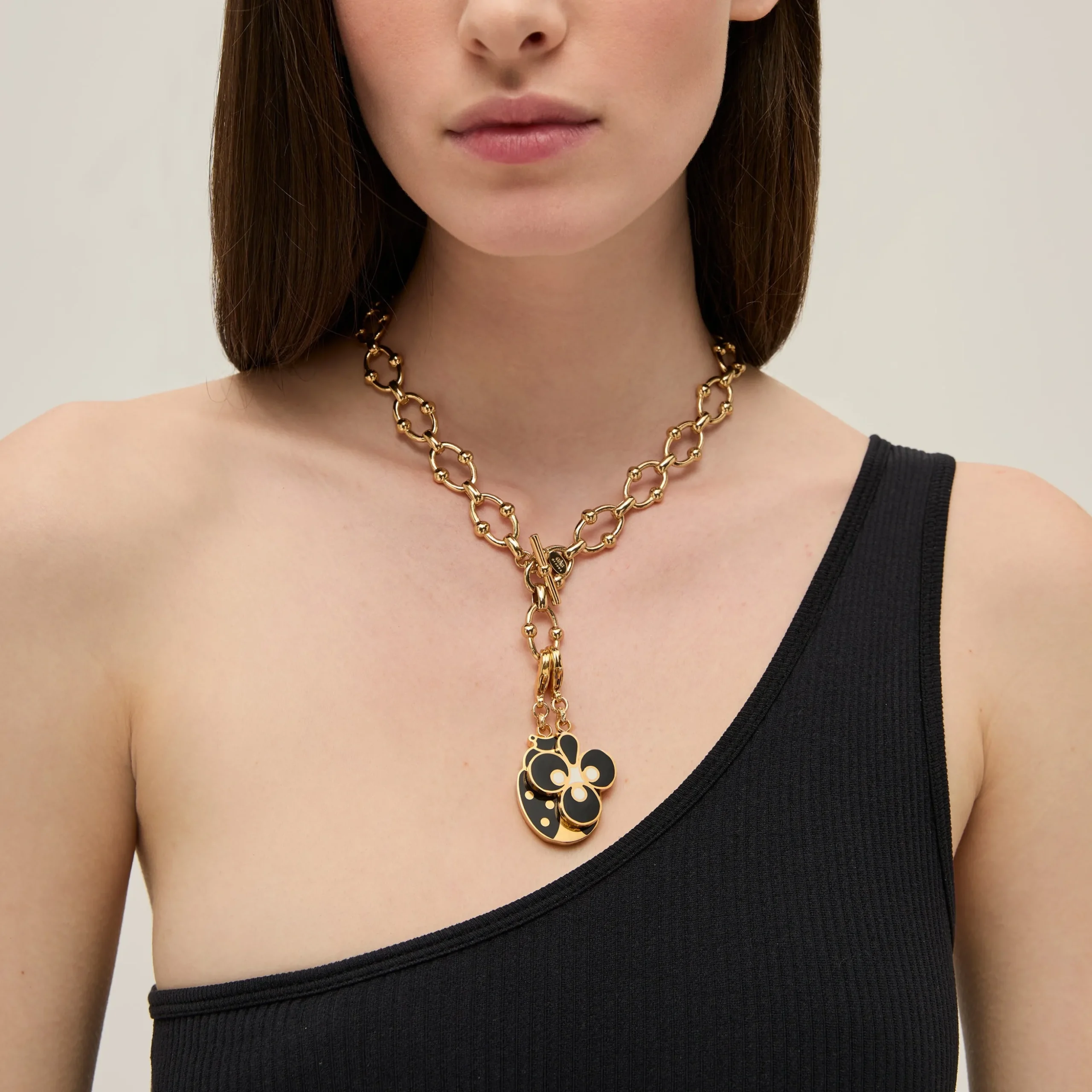 Charm pendentif Mirage Trefle émail petit modèle