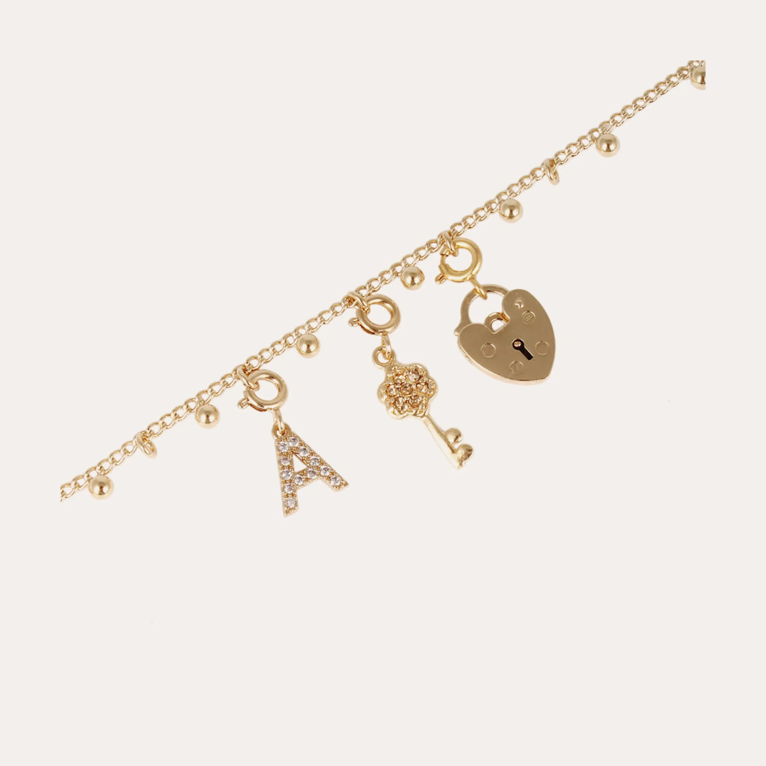 Charms pendentif lettre C strass