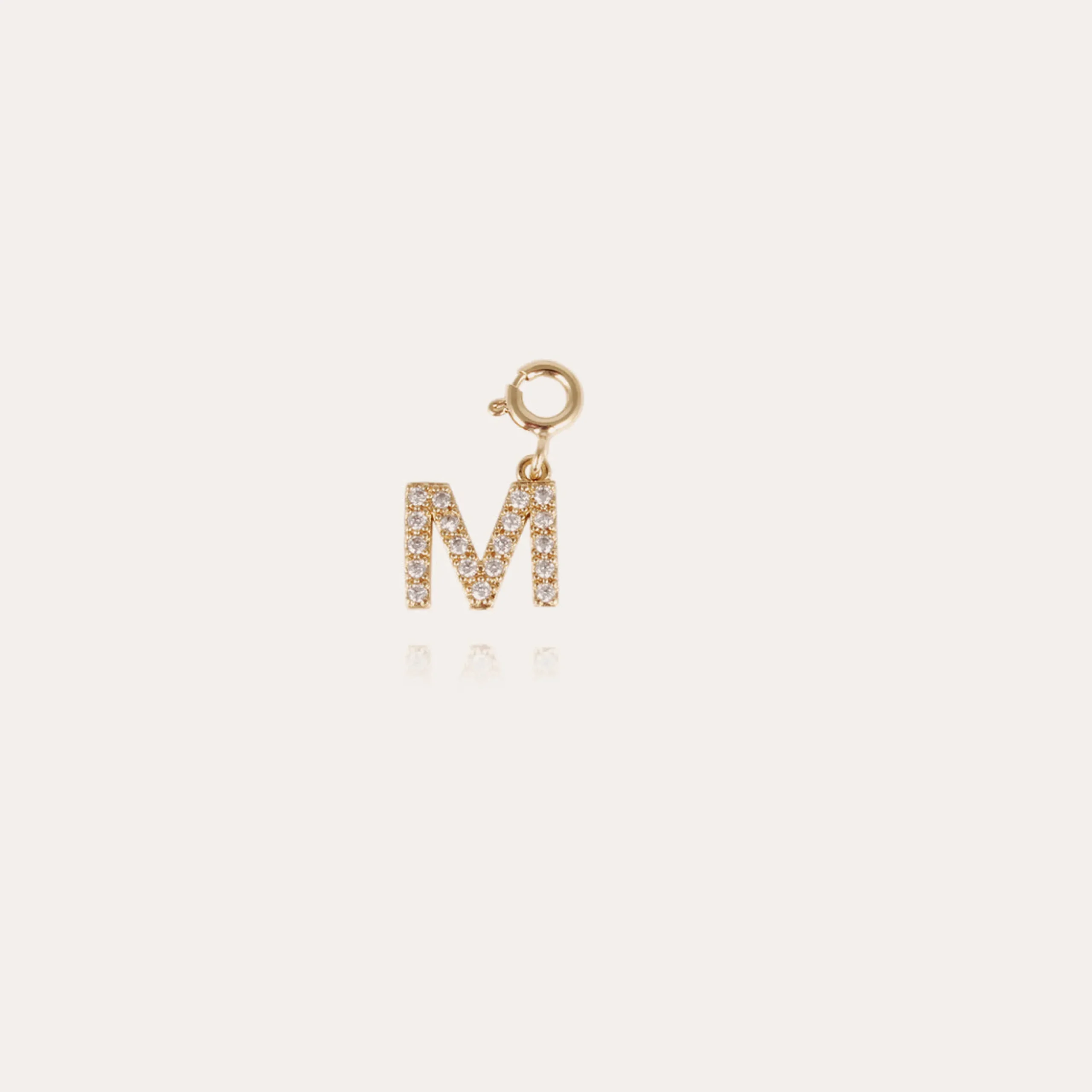 Charms pendentif lettre M strass