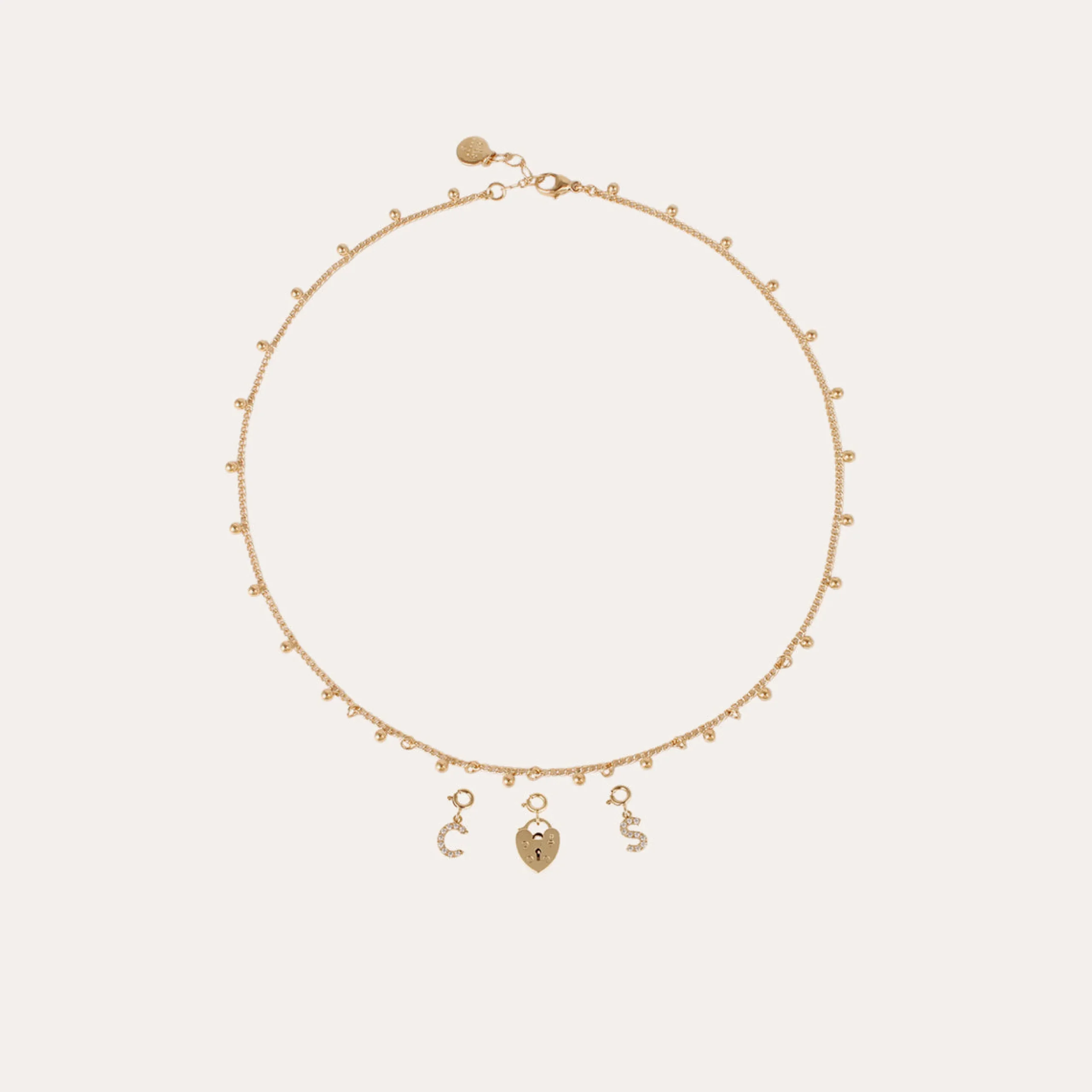Charms pendentif lettre S strass